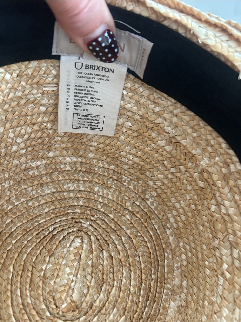 Brixton Joanna Hat in Honey size large - Picture 9 of 9